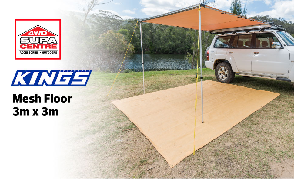 Adventure Kings Mesh Flooring 3m x 3m HighDensity Weave Camping Mats